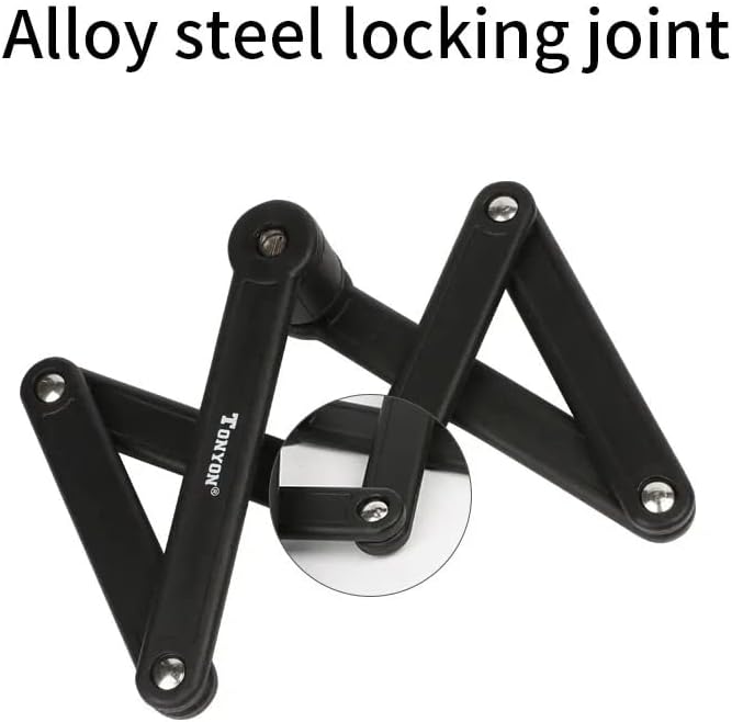 Candado de Seguridad Plegable TONYON para Bicicletas: Protección Robusta, Conveniencia Compacta