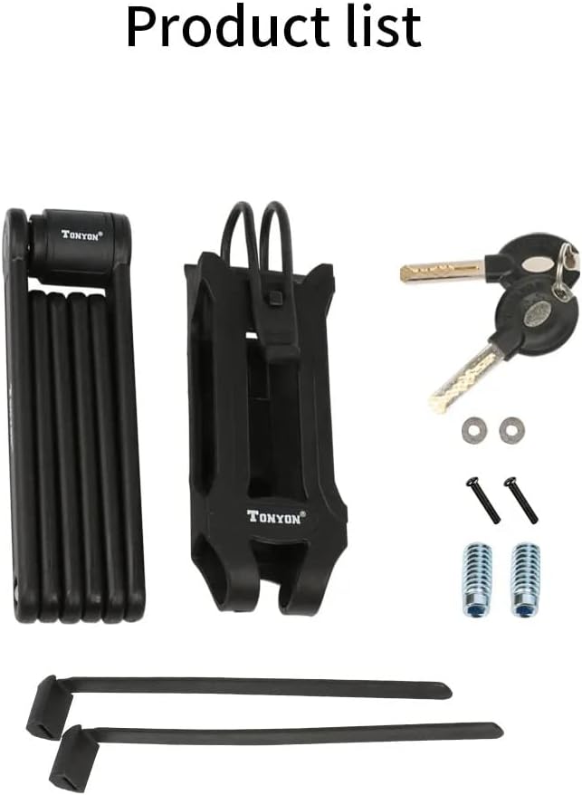 Candado de Seguridad Plegable TONYON para Bicicletas: Protección Robusta, Conveniencia Compacta