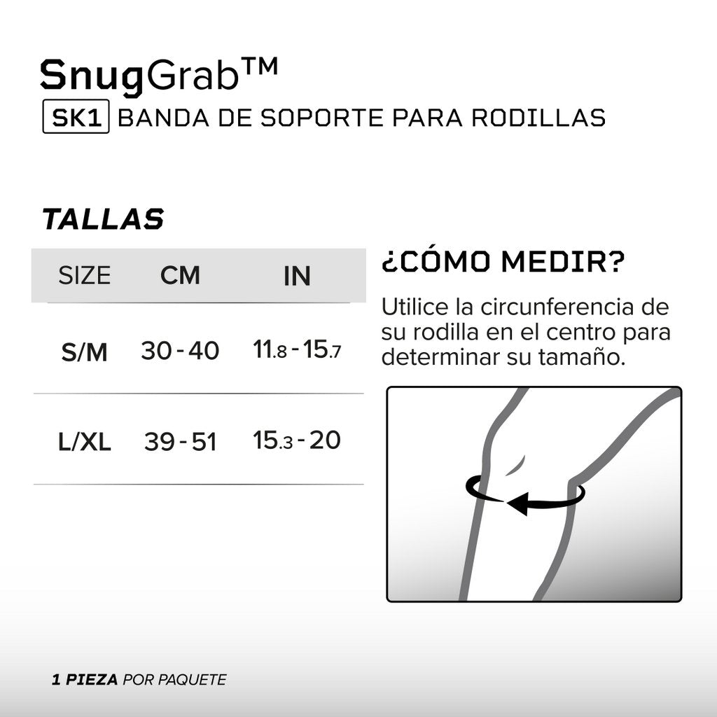SNUGGRAB SK1 - Banda de soporte para rodilla
